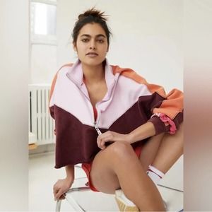 FP Movement by Free People Split Second 1/2 Zip Jacket Fig Jam Combo